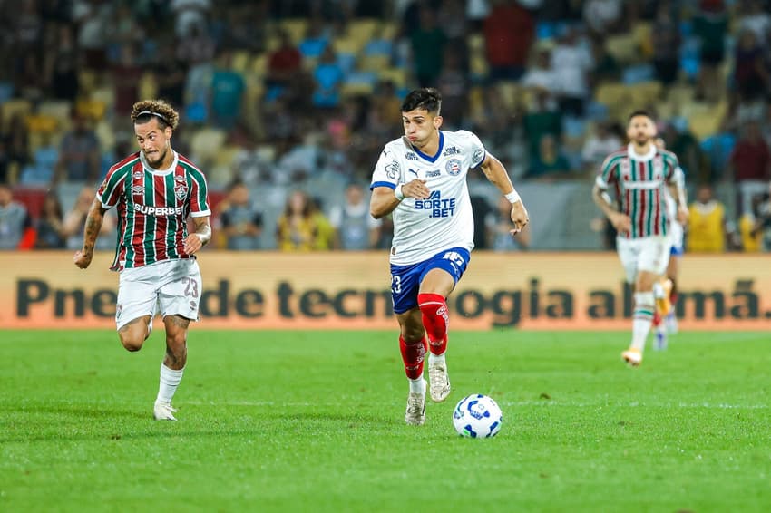 Sanabria em ação contra o Fluminense (Foto: Rafael Rodrigues / EC Bahia)