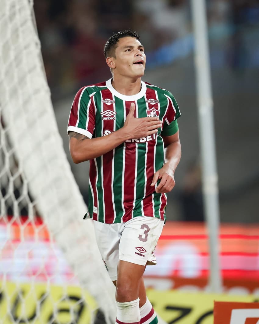 Thiago Silva comemora gol em Fluminense x Bahia (Foto: MARCELO GONÇALVES / FLUMINENSE F.C.)