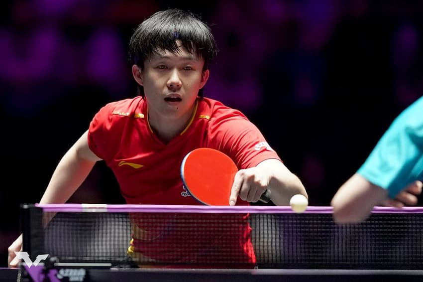 O chinês Wang Chuqin derrotou Calderano na final do WTT de Macau (Foto: Divulgação/ WTT)
