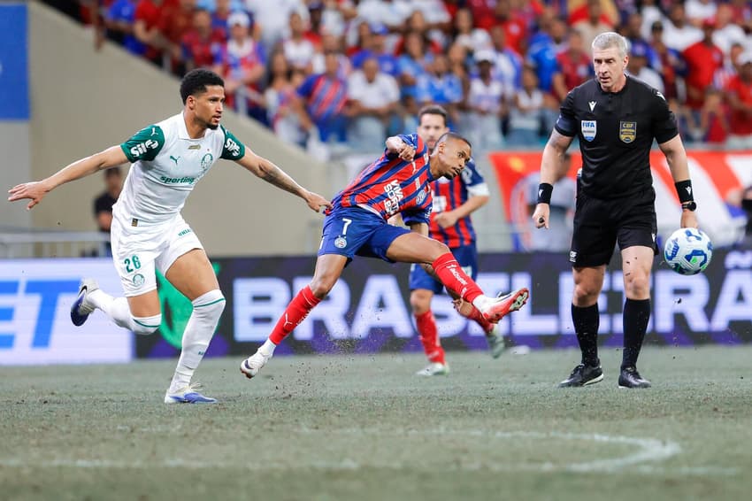 Ademir em ação contra o Palmeiras (Foto: Rafael Rodrigues / EC Bahia)