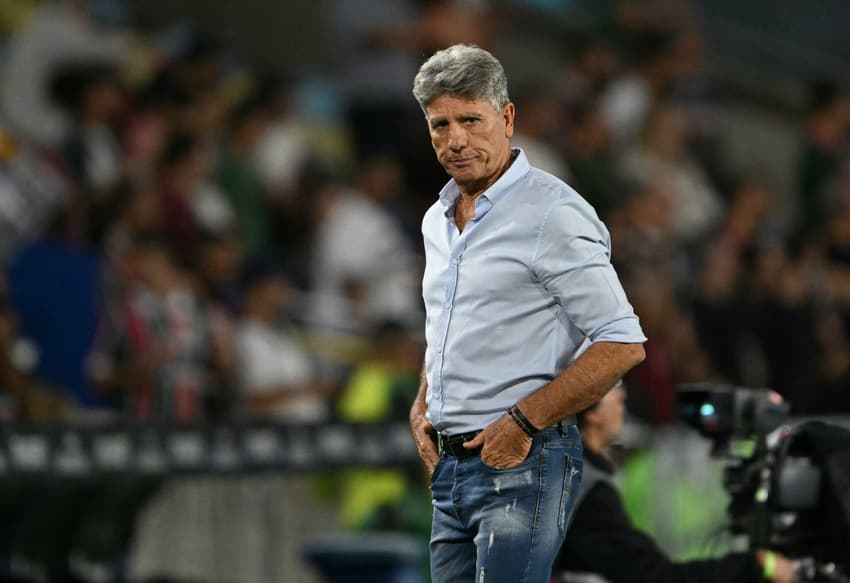 Renato Gaúcho em Fluminense x Lanús