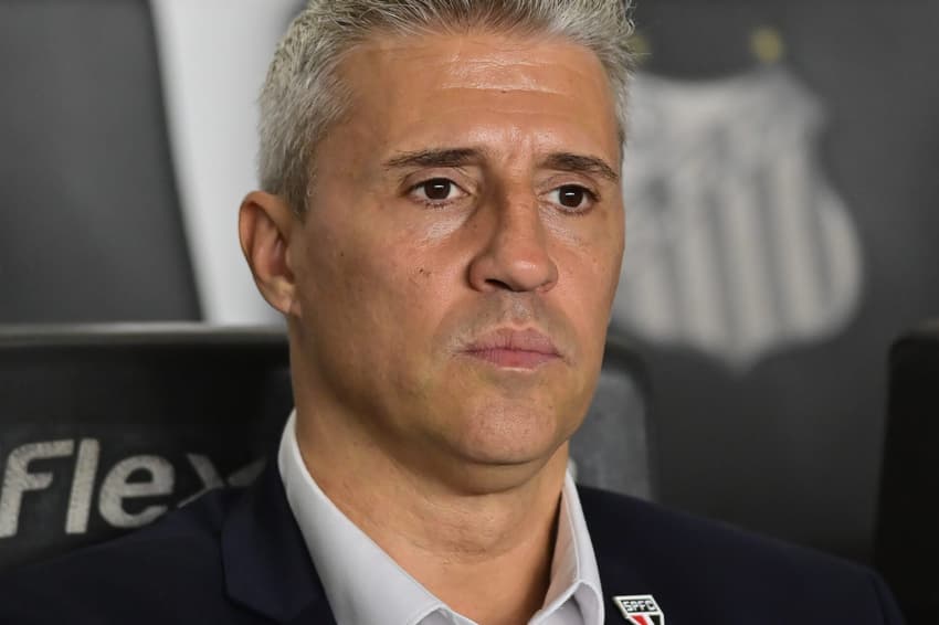 Crespo faz seu primeiro clássico contra o Santos (Foto: Jota Erre/AGIF)
