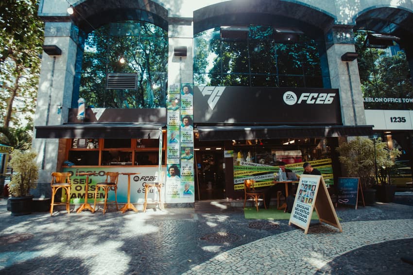 A EA Sports realizou uma ação em uma barbearia temática no Rio de Janeiro (Foto: divulgação/EA Sports)