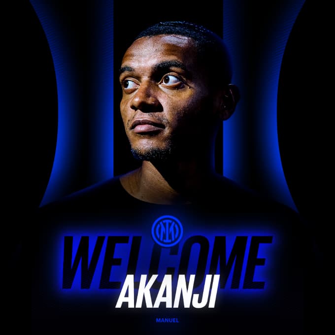 Apresentação de Manuel Akanji na Inter de Milão (Foto: Reprodução/x)