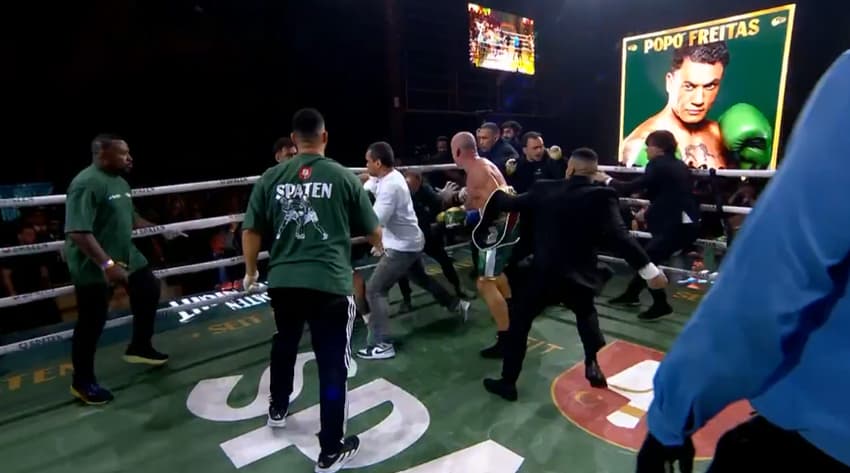 Imagens da Globo mostram mais detalhes da confusão após a luta entre Popó e Wanderlei Silva
