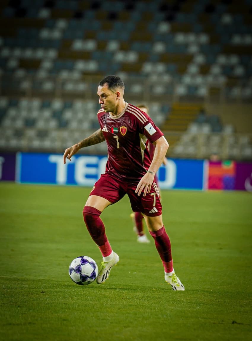 Caio Canedo em ação pelo Al Wahda (Foto: Divulgação/Al Wahda)