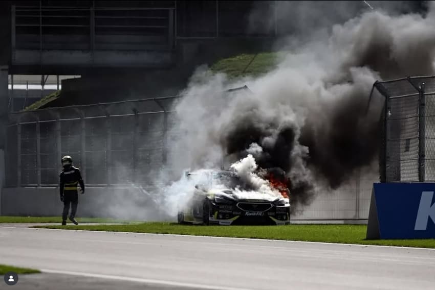 Acidente de Nicolas Hmailton (Foto: Reprodução / Instagram @nicolashamilton)