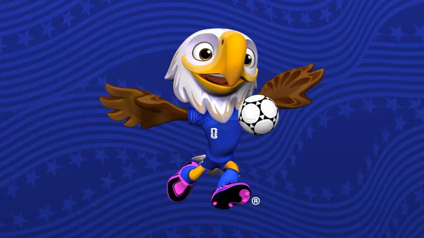 Clutch o mascote da Copa do Mundo de 2026 que representa os Estados Unidos