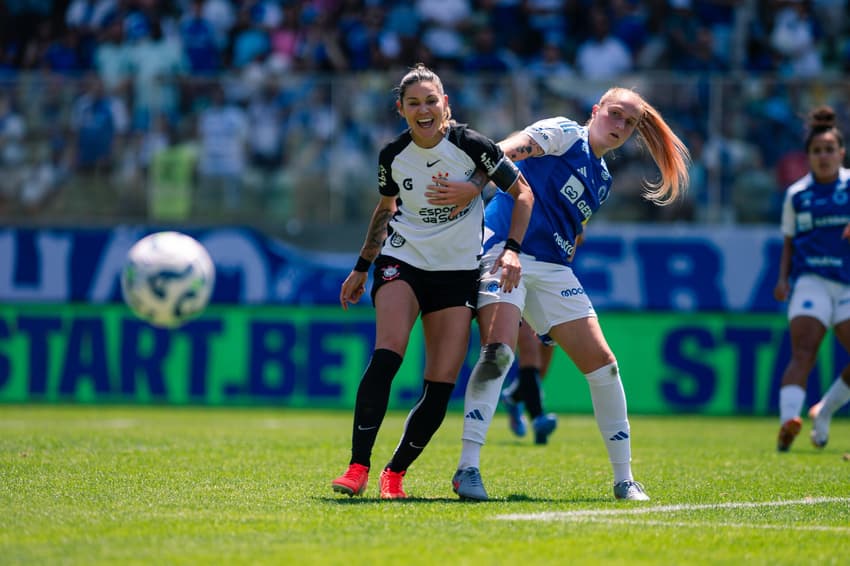 Cruzeiro e Corinthians se enfrentam na final do Brasileirão Feminino (Foto: Ale Torres/Staff Images Woman/CBF)