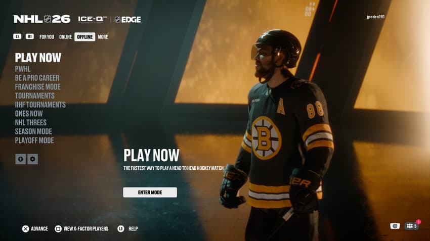 Partida do EA NHL 26 (Foto: Reprodução)