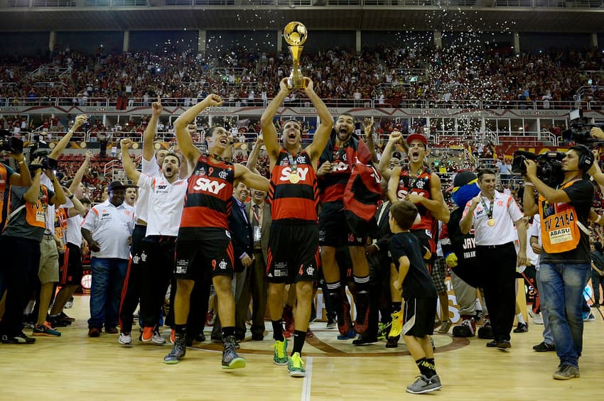 Em 2014, o Flamengo venceu o Macabbi e se tornou campeão do Mundial de Basquete (Foto: Gaspar Nóbrega/FIBA Américas)