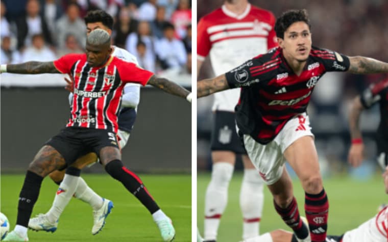 Flamengo e São paulo decidem destino na Libertadores nesta quinta-feira (25) (Fotos: AFP)