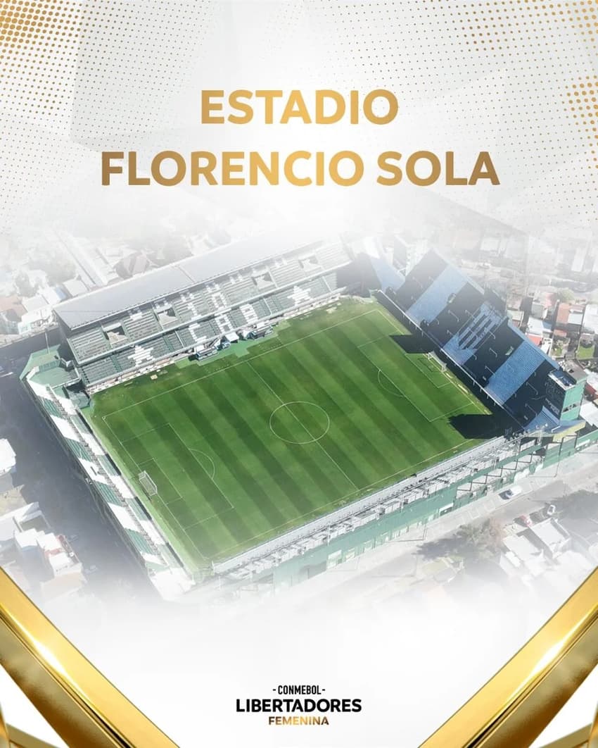 Estádio Florencio Sola recebe os jogos da Libertadores Feminina (Foto: Reprodução/Conmebol)