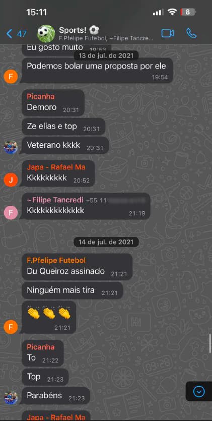 Conversa atribuída a supostos membros do PCC