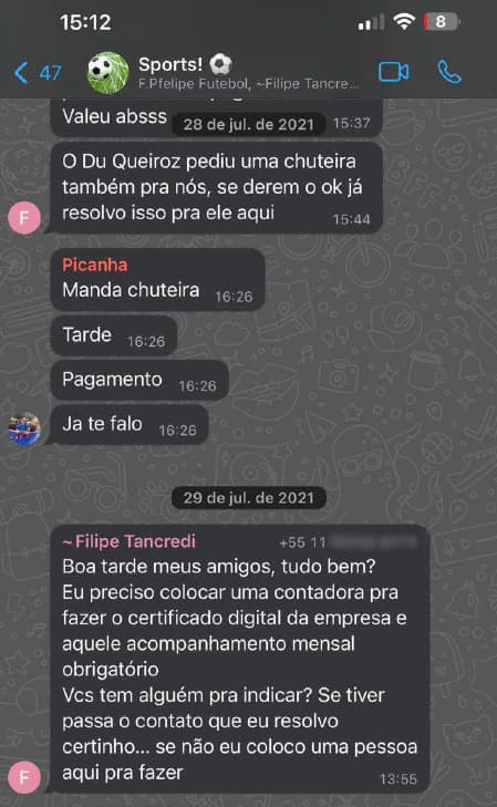 Conversa atribuída a supostos membros do PCC