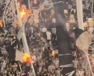 Incêndio Botafogo Vasco