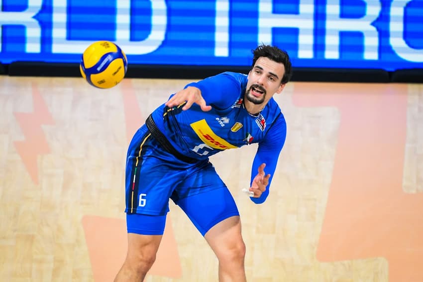 Gianelli, jogador da seleção italiana, durante final do Mundial de Vôlei Masculino (Foto: Divulgação / Volleyball World)