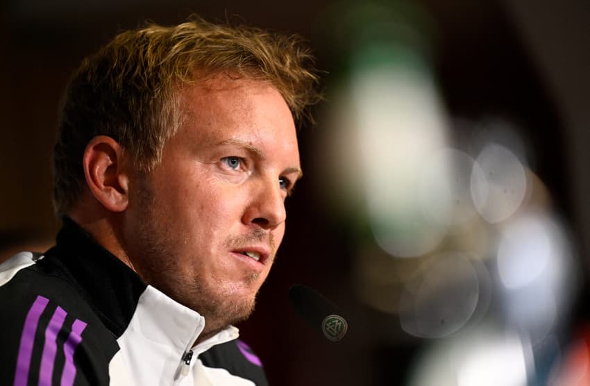 Julian Nagelsmann em coletiva pela Alemanha antes do jogo contra Irlanda do Norte