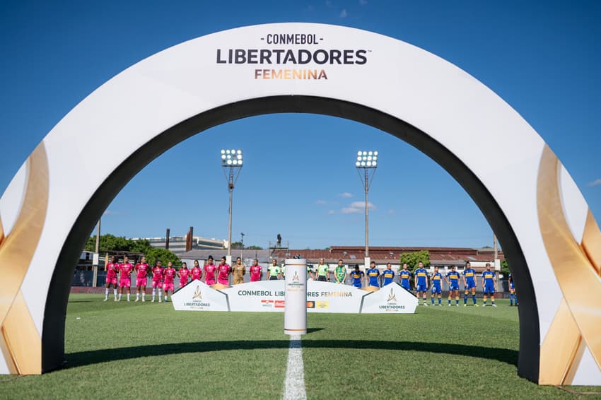 Jogo entre Boca Juniors e Independiente del Valle, pela Libertadores Feminina de 2024 (Foto: Reprodução/Conmebol)