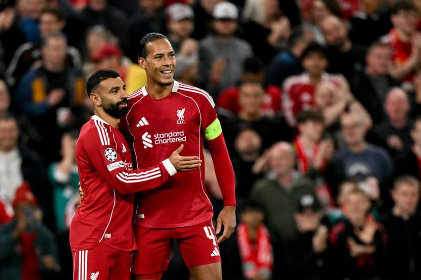 Virgil van Dijk marcou o gol da vitória do Liverpool sobre o Atlético de Madrid, na primeira rodada da Champions League (Foto: Oli Scarff/AFP)