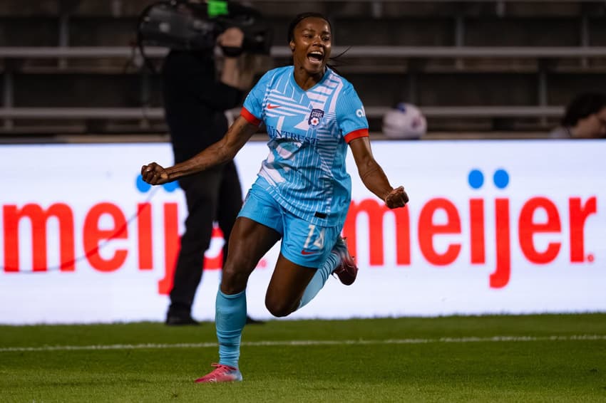 Ludmila, do Chicago Stars, foi eleita jogadora do mês na NWSL (Foto: Reprodução/Chicago Stars)