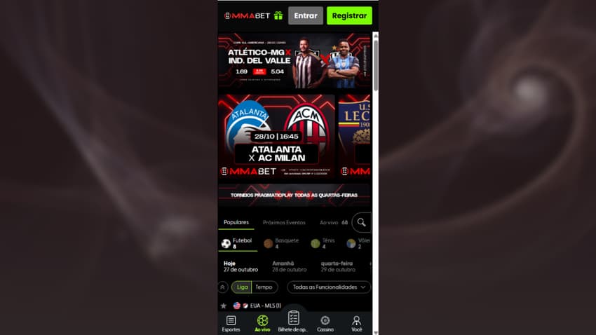 Nova casa de apostas MMABet com destaque para jogos da liga italiana