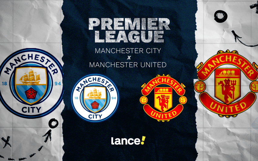 Manchester City x Manchester pela Premier League (Arte: Lance!)