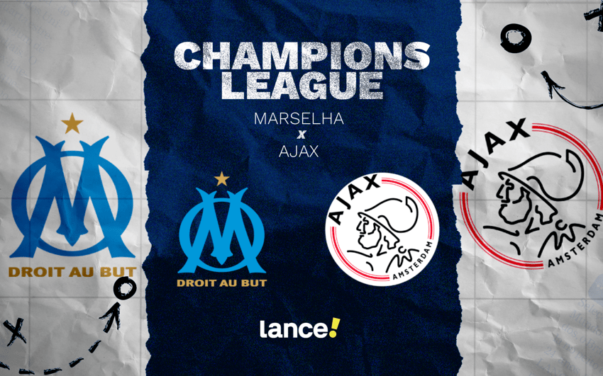 Marseille x Ajax duelam pela Champions League (Arte: Lance!)
