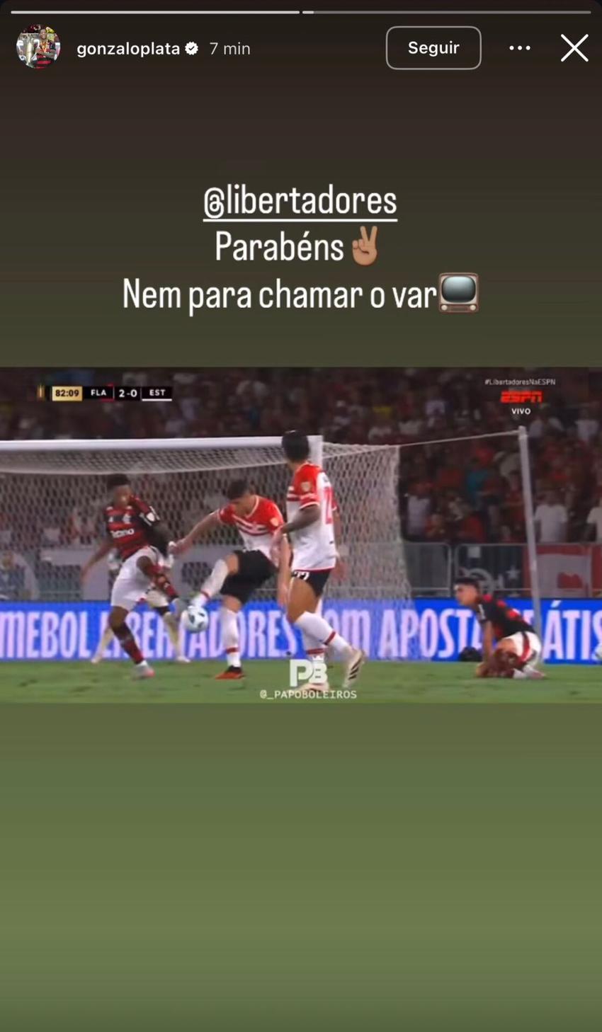 Plata Flamengo Estudiantes Libertadores