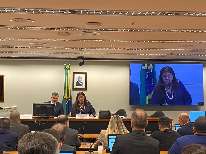 Presidente da Comissão do Esporte, deputada Laura Carneiro (PSDRJ), durante reunião da Comissão