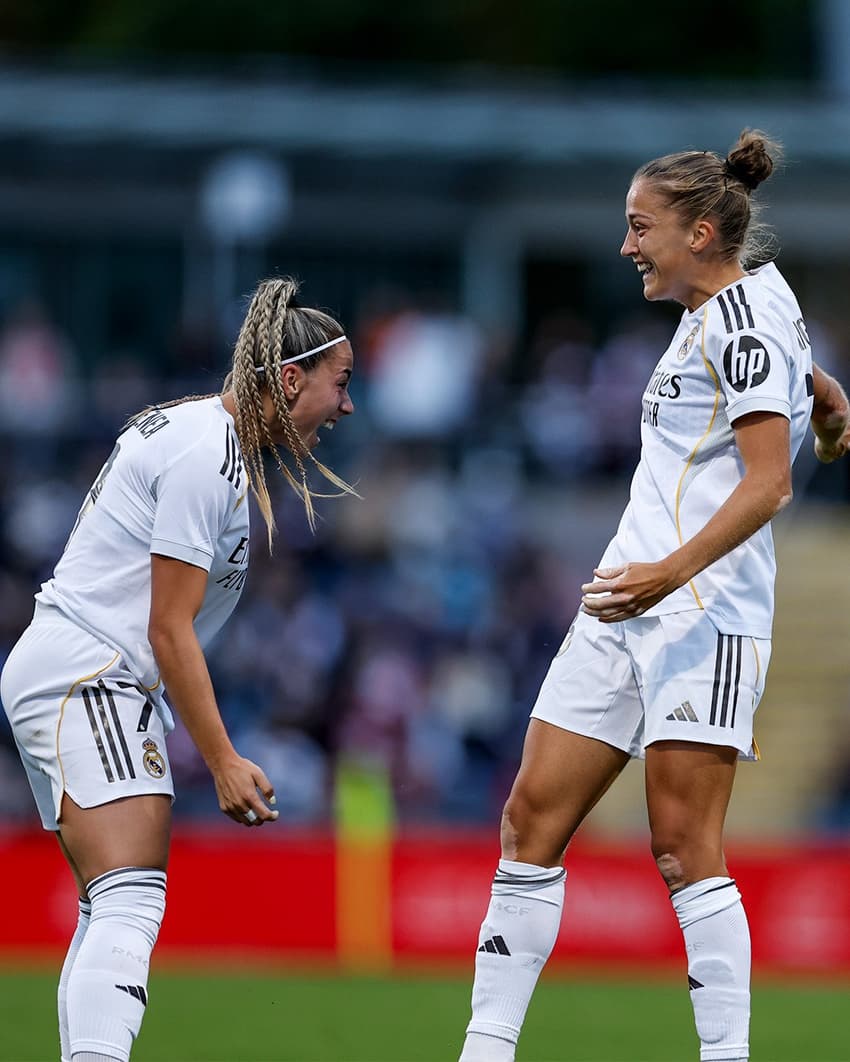 Jogadoras do Real Madrid comemoram vitória na Champions Feminina (Foto: Reprodução/Instagram)