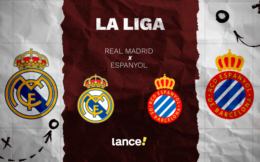 Real Madrid x Espanyol em duelo de La Liga (Arte: Lance!)