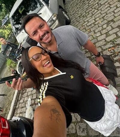 Rebeca Andrade e seu treinador (Foto: Reprodução/Instagram)