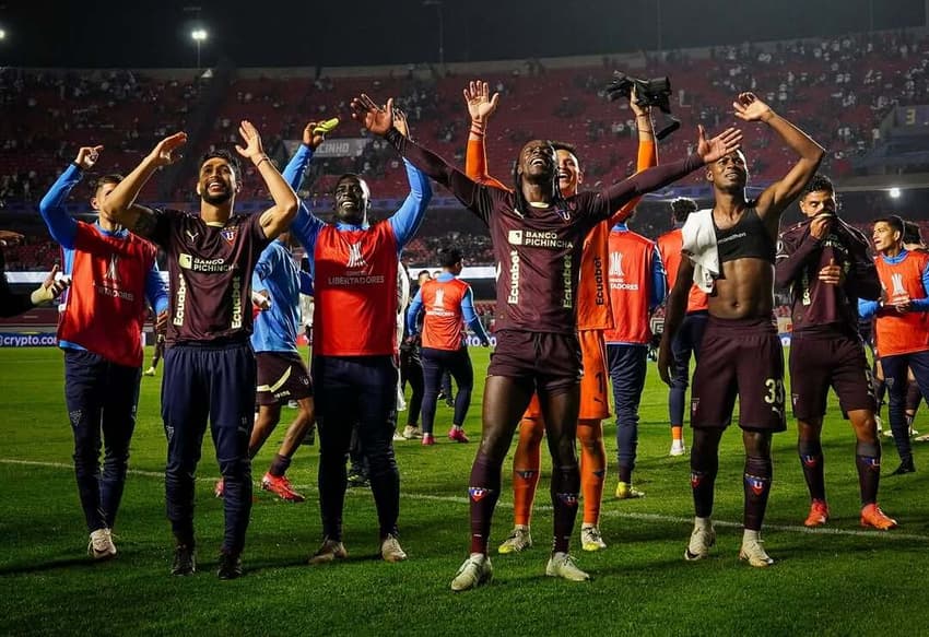 LDU vem de classificação contra o São Paulo (Foto: Divulgação/ LDU)