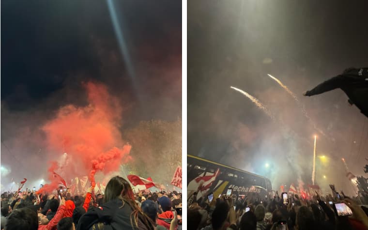 Torcedores Estudiantes Flamengo
