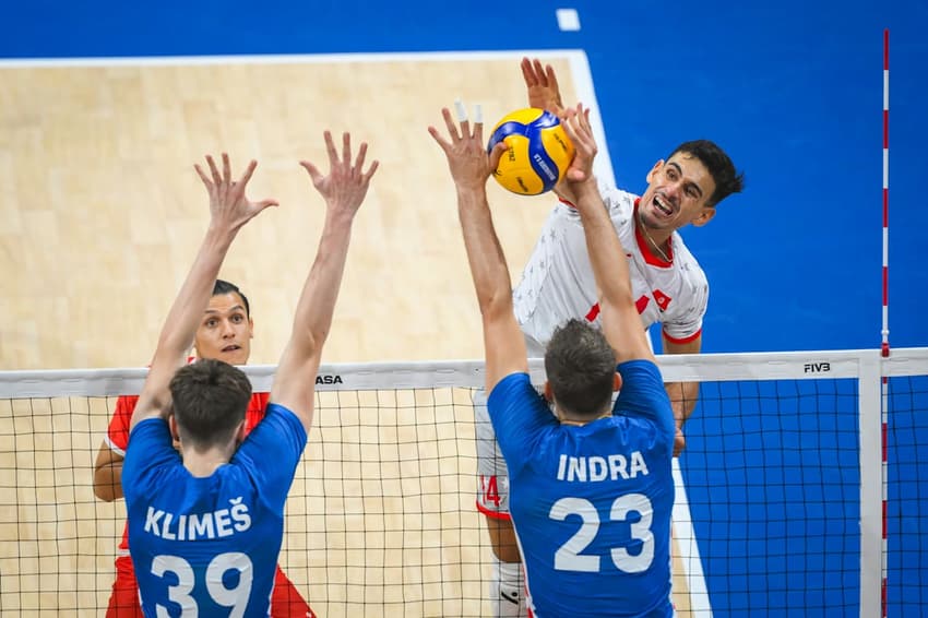 Tunísia e Tchéquia nas oitavas de final do Mundial de Vôlei Masculino 2025 (Foto: Volleyball World)