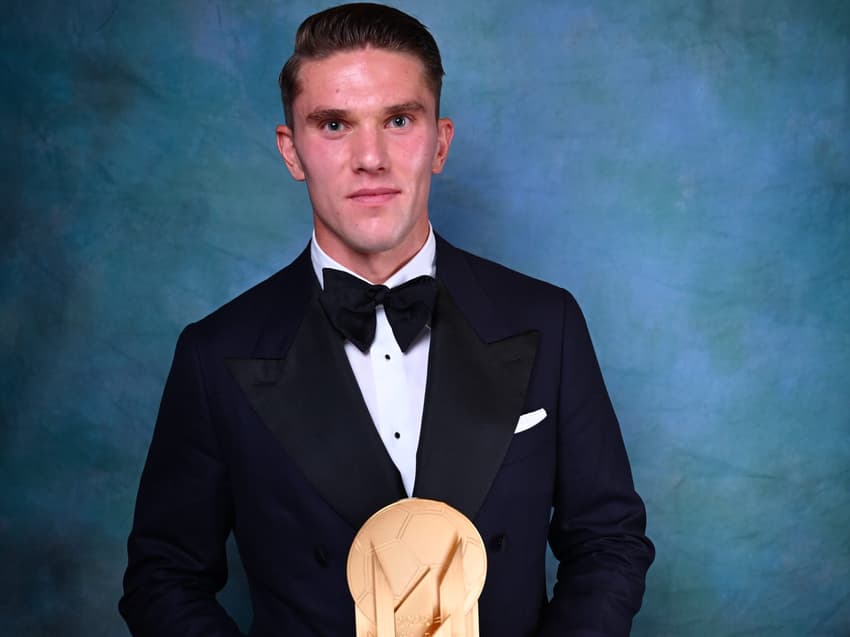 Viktor Gyökeres venceu o Prêmio Gerd Müller (Foto: Reprodução/Ballon D'or)