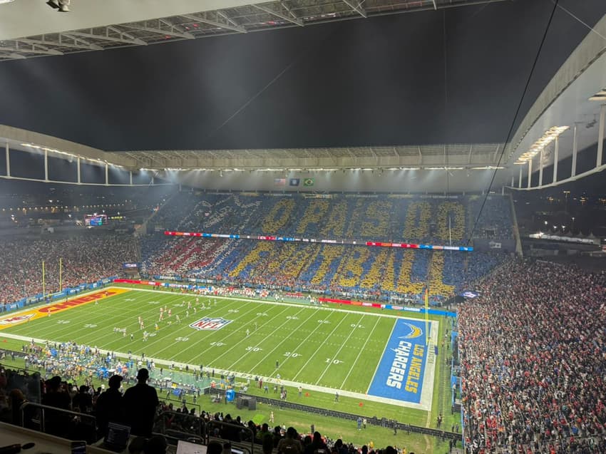 Neo Química Arena NFL São Paulo Game futebol americano Los Angeles Chargers Kansas City Chiefs