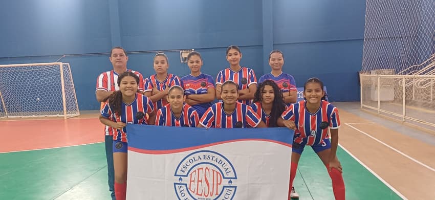 A equipe de futsal feminino do Amapá (Divulgação)