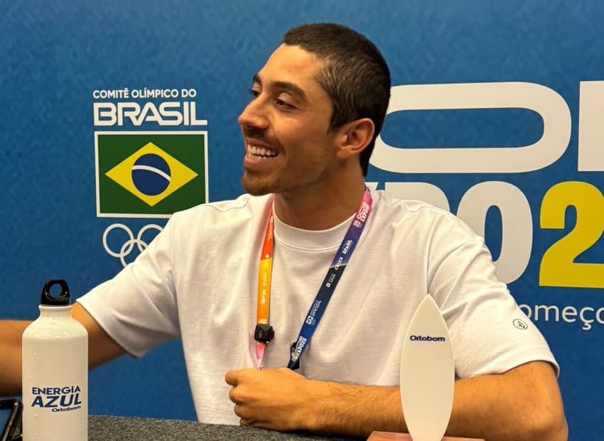 Yago Dora concedeu entrevista durante a COB Expo 2025, em São Paulo 