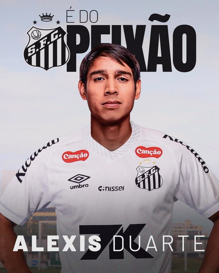 Alexis Duarte, novo zagueiro do Santos. (Foto: Santos FC/Divulgação)