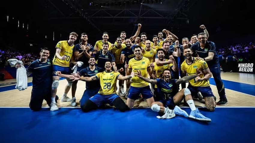 Brasil foi medalhista de bronze na Liga das Nações