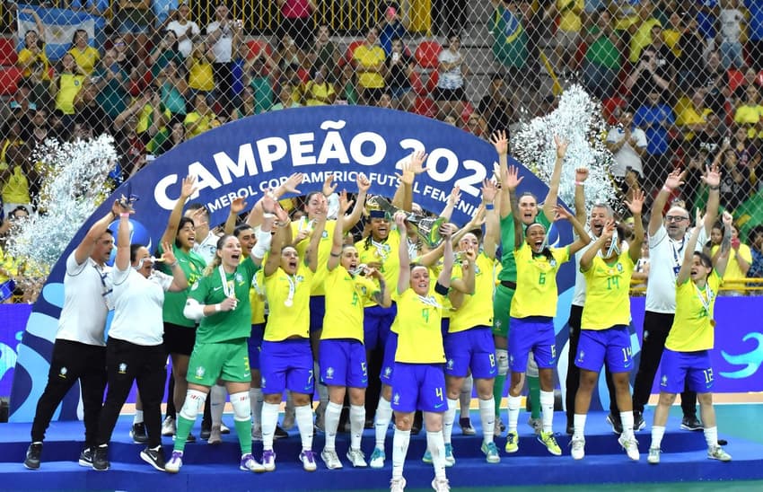 Brasil é octacampeão da Copa América de futsal feminino (Foto: Danilo Camargo)