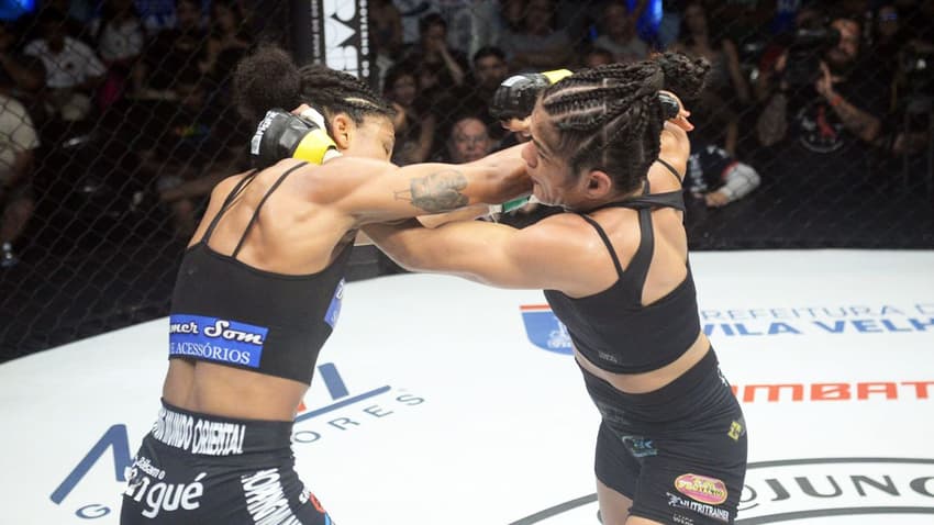 Brena Cardozo (dir) está na final do Fight do Milhão (Foto: Welington Borges)