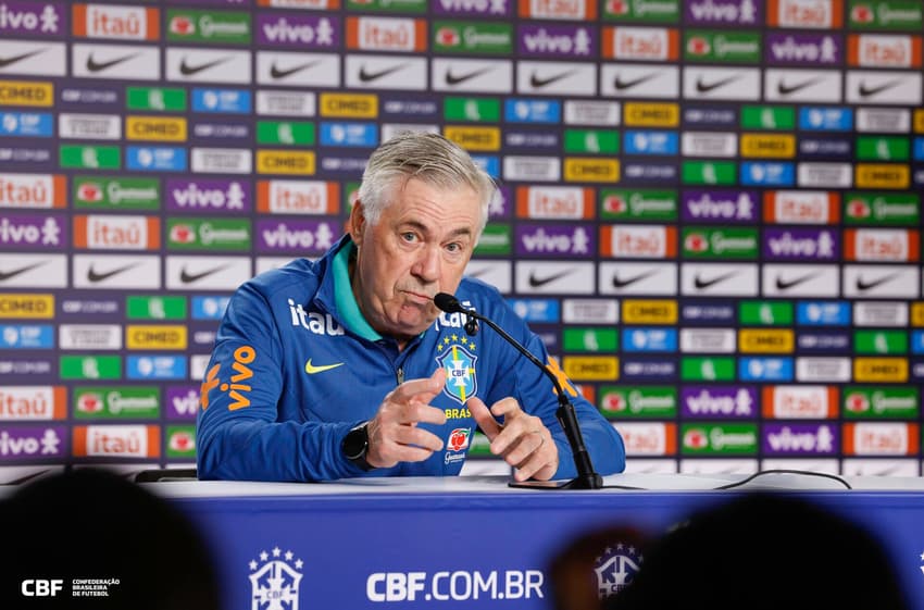 Carlo Ancelotti, técnico da Seleção Brasileira