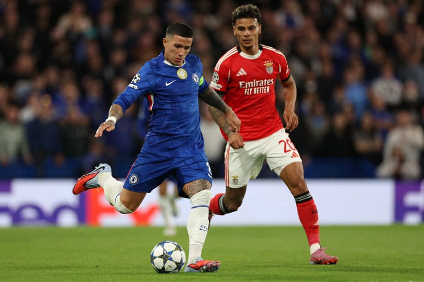 Pela Champions League, o Chelsea venceu o Benfica por 1 a 0 (Foto: Adrian Dennis / AFP)