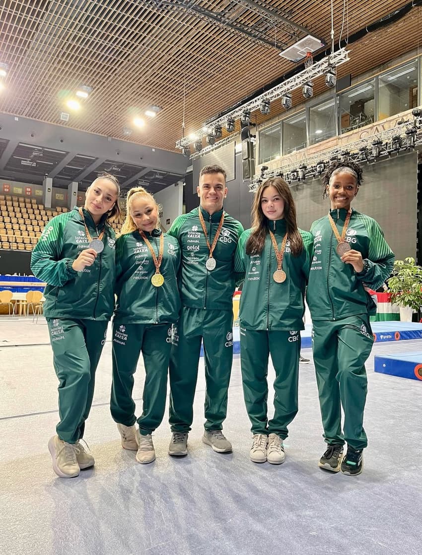 Brasil conquista 5 medalhas na Copa do Mundo de Ginática. (Foto: Reprodução)