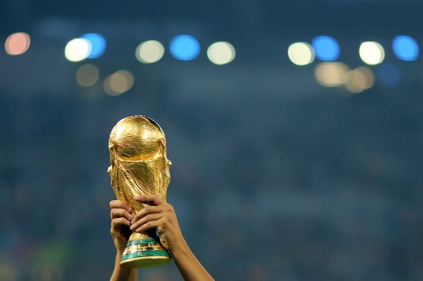 ATENCAO EDITORES! FOTOS EMBARGADAS PARA VEêCULOS DE FORA DO BRASIL - Detalhe da taca durante comemoracao do titulo da Alemanha ao final da partida contra a Argentina no estadio Maracana pela final da Copa do Mundo 2014