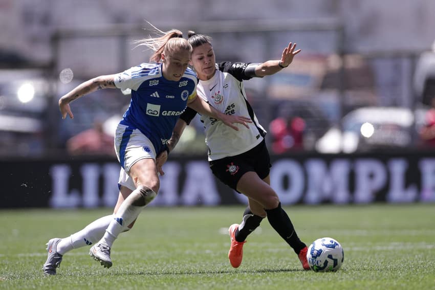 Cruzeiro e Corinthians se enfrentam na final do Brasileirão Feminino (Foto: Cris Mattos/Staff Images Woman/CBF)