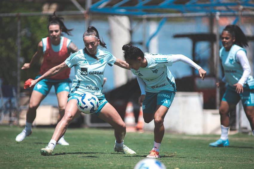 Cruzeiro treina com foco na decisão diante do Corinthians. (Foto: Gustavo Martins/ Cruzeiro)